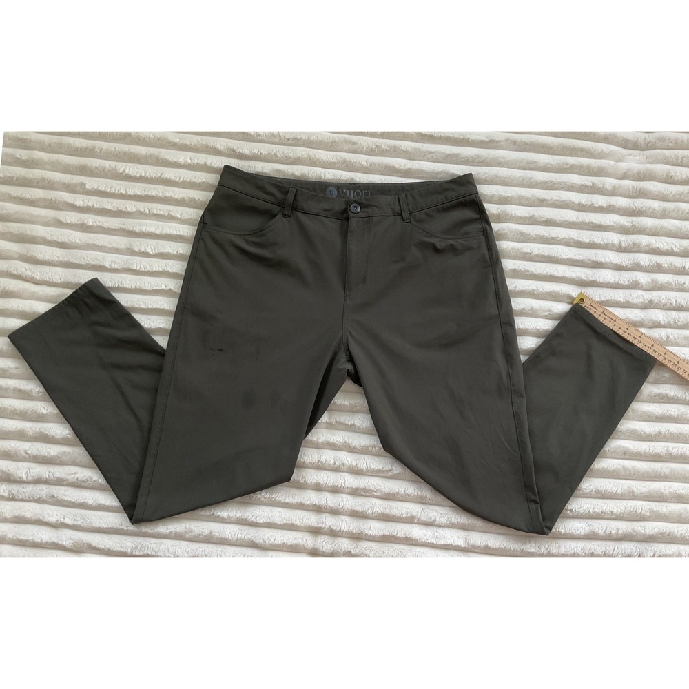 Vuori Mens Meta Pant Charcoal Grey Performance Stretch Chino V430-S Size 36